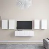 Image de vidaXL Ensemble de meubles TV 6 pcs Blanc Bois d'ingénierie