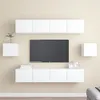 Image de vidaXL Ensemble de meubles TV 6 pcs Blanc Bois d'ingénierie3078683