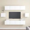 Image de vidaXL Ensemble de meubles TV 6 pcs Blanc Bois d'ingÃ©nierie