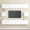 Image de vidaXL Ensemble de meubles TV 6 pcs Blanc Bois d'ingénierie3078684
