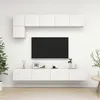 Image de vidaXL Ensemble de meubles TV 5 pcs Blanc Bois d'ingénierie3078694