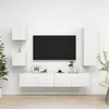 Image de vidaXL Ensemble de meubles TV 5 pcs Blanc Bois d'ingénierie3078696