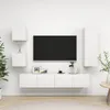 Image de vidaXL Ensemble de meubles TV 5 pcs Blanc Bois d'ingÃ©nierie