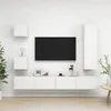 Image de vidaXL Ensemble de meubles TV 5 pcs Blanc Bois d'ingénierie3078697