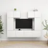 Image de vidaXL Ensemble de meubles TV 6 pcs Blanc Bois d'ingénierie