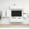 Image de vidaXL Ensemble de meubles TV 8 pcs Blanc Bois d'ingénierie