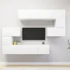 Image de vidaXL Ensemble de meubles TV 8 pcs Blanc Bois d'ingénierie