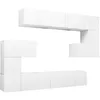 Image de vidaXL vidaXL Ensemble de meuble TV 10 pcs Blanc Aggloméré