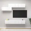Image de vidaXL Ensemble de meubles TV 7 pcs Blanc Bois d'ingénierie3078729