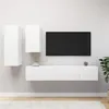 Image de vidaXL Ensemble de meubles TV 4 pcs Blanc Bois d'ingénierie