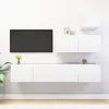 Image de vidaXL Ensemble de meubles TV 4 pcs Blanc Bois d'ingÃ©nierie