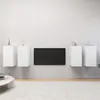 Image de vidaXL Meubles TV 4 pcs Blanc 30,5x30x60 cm Bois d'ingénierie