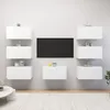 Image de Vidaxl Meubles Tv 7 Pcs Blanc 30,5x30x60 Cm Bois D'ingÃ©nierie