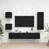 Image de vidaXL Ensemble de meuble TV 5 pcs Noir Bois d'ingénierie