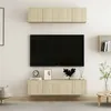 Image de vidaXL Meubles TV 4 pcs Chêne sonoma 60x30x30 cm Bois d'ingénierie