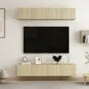Image de vidaXL Meubles TV 4 pcs Chêne sonoma 80x30x30 cm Bois d'ingénierie