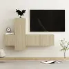 Image de vidaXL Ensemble de meubles TV 3 pcs Chêne sonoma Bois d'ingénierie