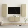 Image de vidaXL Ensemble de meubles TV 3 pcs Chêne sonoma Bois d'ingénierie