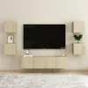 Image de vidaXL Ensemble de meubles TV 6 pcs Chêne sonoma Bois d'ingénierie3078975