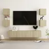 Image de Vidaxl Ensemble De Meubles Tv 6 Pcs ChÃªne Sonoma Bois D'ingÃ©nierie