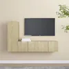 Image de vidaXL Ensemble de meubles TV 3 pcs Chêne sonoma Bois d'ingénierie