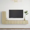 Image de vidaXL Vidaxl Ensemble De Meubles Tv 3 Pcs Chêne Sonoma Bois D'ingénierie