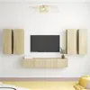 Image de vidaXL Ensemble de meuble TV 6 pcs Chêne sonoma Bois d'ingénierie3078995