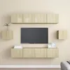 Image de vidaXL Ensemble de meubles TV 6 pcs Chêne sonoma Bois d'ingénierie