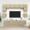 Image de vidaXL Ensemble de meuble TV 8 pcs Chêne sonoma Bois d'ingénierie