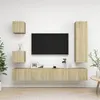 Image de vidaXL Ensemble de meubles TV 5 pcs Chêne sonoma Bois d'ingénierie3079012