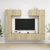 Image de vidaXL Ensemble de meuble TV 6 pcs Chêne sonoma Bois d'ingénierie