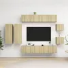 Image de vidaXL Ensemble de meuble TV 8 pcs Chêne sonoma Bois d'ingénierie3079020