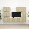 Image de vidaXL Ensemble de meuble TV 6 pcs Chêne sonoma Bois d'ingénierie