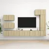 Image de vidaXL Ensemble de meubles TV 8 pcs Chêne sonoma Bois d'ingénierie3079031