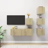 Image de Vidaxl Ensemble De Meuble Tv 5 Pcs ChÃªne Sonoma AgglomÃ©rÃ©