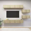 Image de vidaXL Ensemble de meuble TV 6 pcs Chêne sonoma Bois d'ingénierie