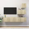 Image de vidaXL Ensemble de meuble TV 4 pcs Chêne sonoma Bois d'ingénierie3079050