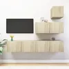 Image de vidaXL Ensemble de meubles TV 4 pcs Chêne sonoma Bois d'ingénierie