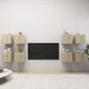 Image de Vidaxl Meubles Tv Muraux 8 Pcs ChÃªne Sonoma 30,5x30x30 Cm