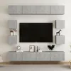 Image de Vidaxl Ensemble De Meubles Tv 8 Pcs Gris BÃ©ton AgglomÃ©rÃ©