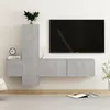 Image de vidaXL Ensemble de meubles TV 3 pcs Gris béton Bois d'ingénierie3079076