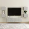 Image de vidaXL Ensemble de meubles TV 6 pcs Gris béton Bois d'ingénierie3079080