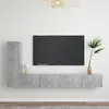 Image de vidaXL Ensemble de meubles TV 3 pcs Gris béton Bois d'ingénierie3079095