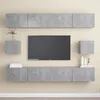 Image de vidaXL Ensemble de meubles TV 6 pcs Gris bÃ©ton Bois d'ingÃ©nierie