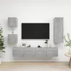 Image de vidaXL Ensemble de meubles TV 5 pcs Gris béton Bois d'ingénierie3079116