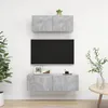 Image de vidaXL Ensemble de meubles TV 2 pcs Gris béton Bois d'ingénierie3079122