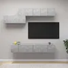 Image de vidaXL Ensemble de meubles TV 7 pcs Gris béton Bois d'ingénierie