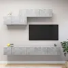 Image de vidaXL Ensemble de meubles TV 6 pcs Gris béton Bois d'ingénierie