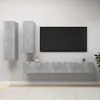 Image de vidaXL Ensemble de meuble TV 4 pcs Gris béton Bois d'ingénierie