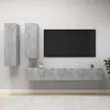 Image de vidaXL Ensemble de meuble TV 4 pcs Gris bÃ©ton Bois d'ingÃ©nierie